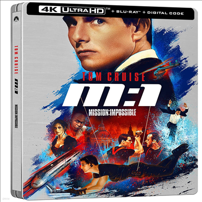 Mission: Impossible (̼ ļ 1) (Steelbook)(4K Ultra HD+Blu-ray)(ѱ۹ڸ)