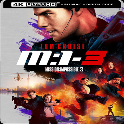 Mission: Impossible 3 (̼ ļ 3) (Steelbook)(4K Ultra HD+Blu-ray)(ѱ۹ڸ)