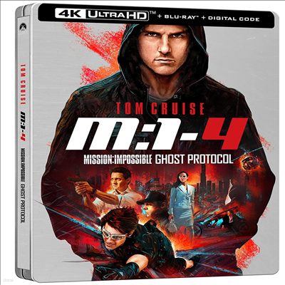 Mission: Impossible Ghost Protocol (̼ ļ 4: Ʈ ) (Steelbook)(4K Ultra HD+Blu-ray)(ѱ۹ڸ)