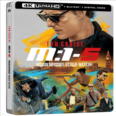 Mission: Impossible - Rogue Nation (̼ ļ 5: α׳̼) (Steelbook)(4K Ultra HD+Blu-ray)(ѱ۹ڸ)