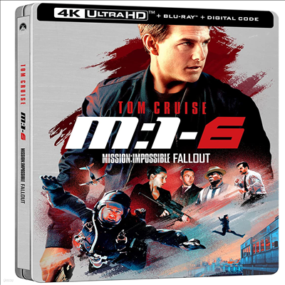 Mission: Impossible - Fallout (̼ ļ 6: ƿ) (Steelbook)(4K Ultra HD+Blu-ray)(ѱ۹ڸ)