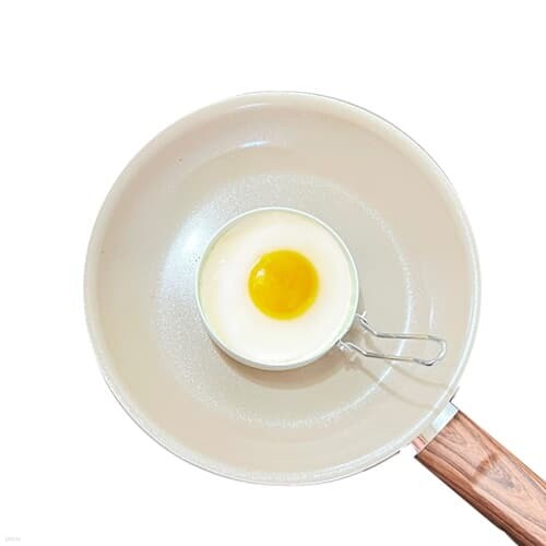 하얀 원형 모양틀 스텐 달걀 후라이 토스트 계란...