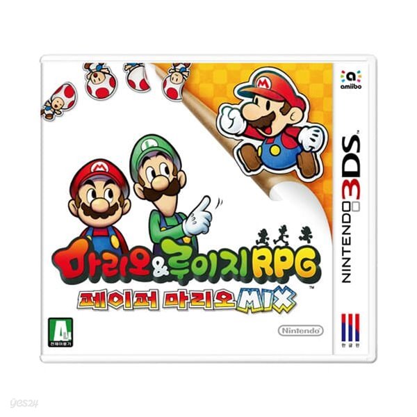 [닌텐도][3DS 게임] 마리오&amp;루이지 RPG 페이퍼마리오 MIX