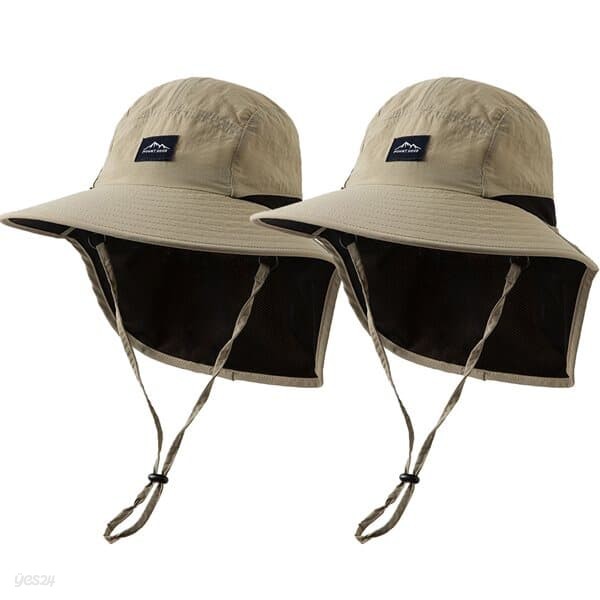 2개세트 롱 버킷햇 벙거지 등산 캠핑 낚시 사파리 모자