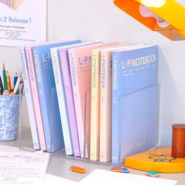 LP NOTEBOOK E 모눈 라인 코넬 첨삭 스프링 노트