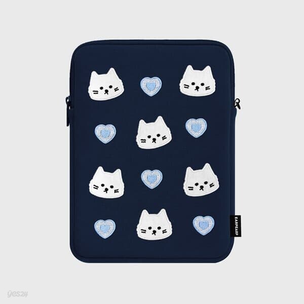 DOT HEART CHICHI-NAVY(아이패드 파우치)