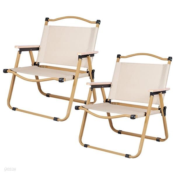1+1 접이식 캠핑의자 중형 휴대용 경량 의자