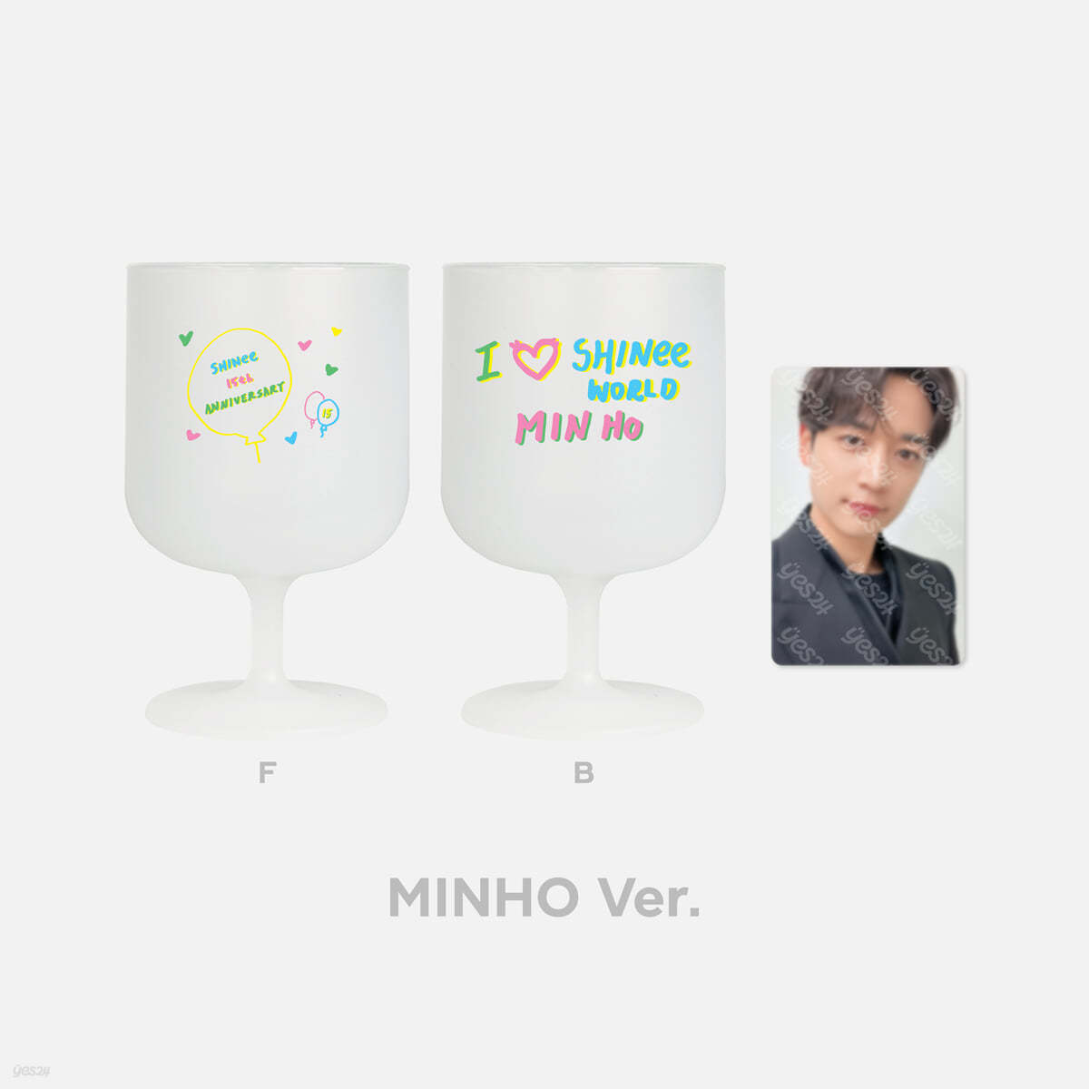 [SHINee 15th ANNIVERSARY] 15주년 DIY 와인컵 & 포토카드 SET [민호 ver.]