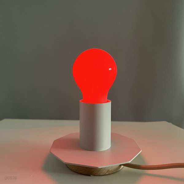 일광 8W 장식용 인테리어 전구 LED a60 색전구 RED 카페조명 디자인램프