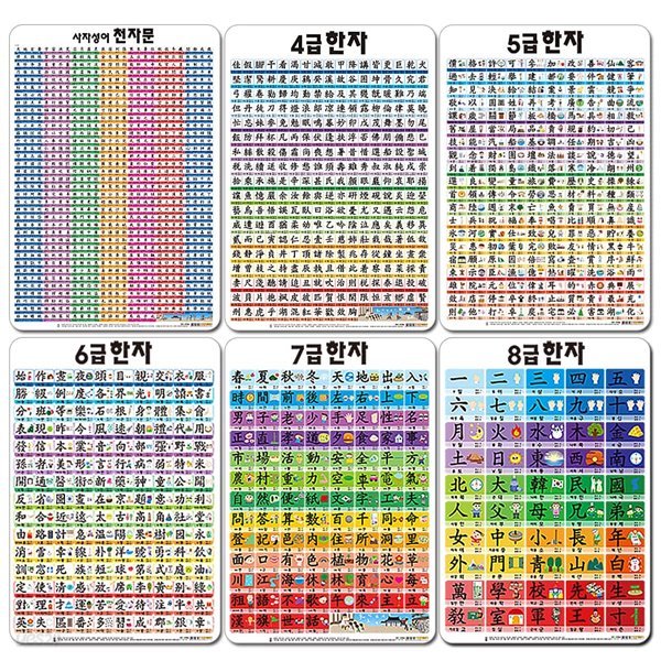유아학습 벽그림 6종 세트(5단계)