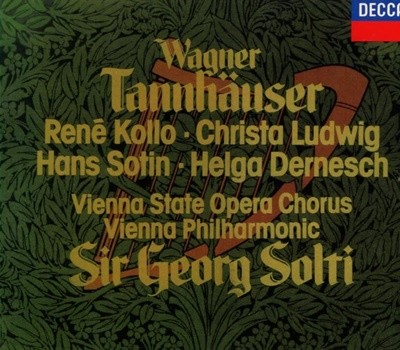 ٱ׳ (Richard Wagner) : Tannhauser (źȣ) - Ƽ (Georg Solti) ,ݷ (Rene Kollo)(3CD)(Ϻ߸) 