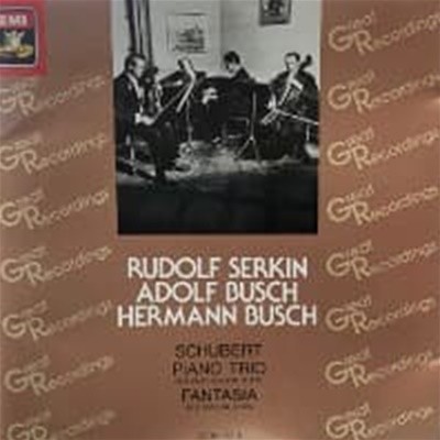Rudolf Serkin, Adolf Busch, Hermann Busch / 슈베르트 : 피아노 삼중주 (일본수입/CE305216)