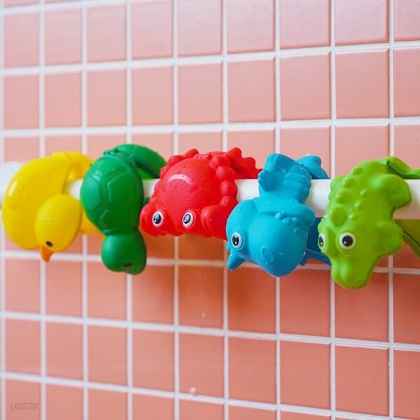 귀여운 동물모양 재사용 물풍선 물놀이 장난감 워터팡 5개입