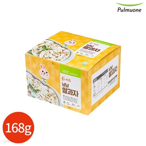 풀무원 냠냠 쌀과자 168g (12g x 14개) - 예스24