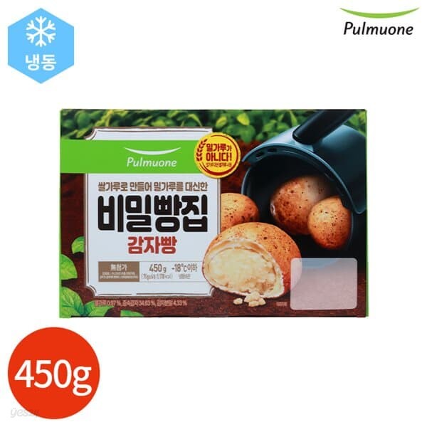 풀무원 비밀빵집 감자빵 450g (75g x 6개)