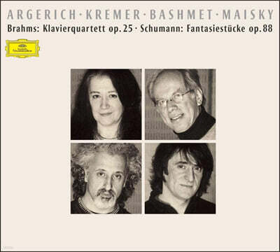 Martha Argerich / Mischa Maisky 브람스: 피아노 4중주 / 슈만: 환상 소곡 (Brahms : Piano Quartet op.25 / Schumann : Fantasiestucke op.88)