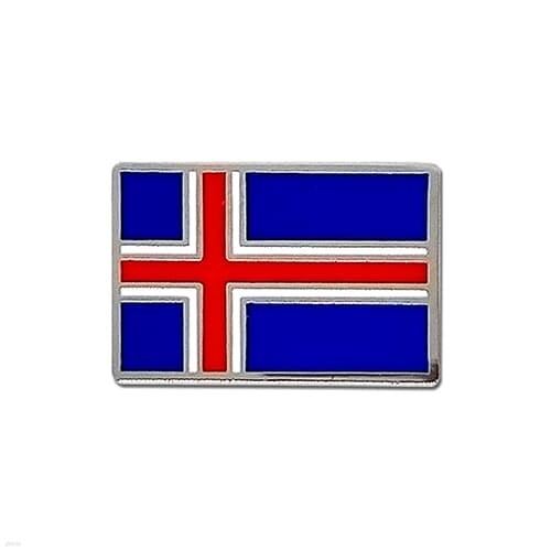 아이슬랜드 국기 뱃지