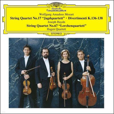 Hagen Quartett Ʈ:   17 / ̵:   67 `޻` (Mozart: String Quartet No.17 'The Hunt', Divertiments / Haydn: String Quartet Op.64/5)
