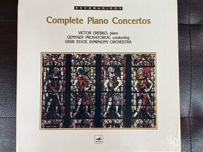 [LP] 빅토르 에레슈코 - Victor Eresko - Rachmaninov Complete Piano Concertos 3Lps [Box] [서울-라이센스반]
