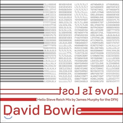 David Bowie — Love Is Lost (Hello Steve Reich Mix By James Murphy For The DFA) 앨범 커버