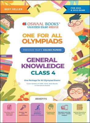 Oswaal One For All Olympiad Previous Years' Solved Papers, Class-4 General Knowledge Book (For 2022-23 Exam)