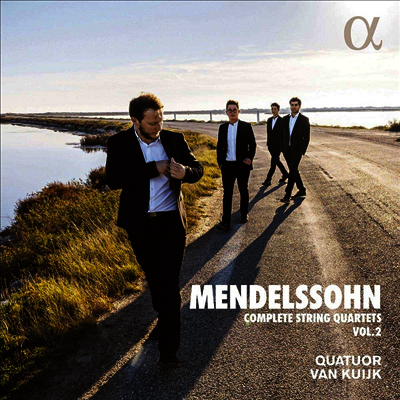 멘델스존: 현악 사중주 전곡 2집 4, 5 & 6번 (Mendelssohn: Complete String Quartets, Vol.2 Nos.4, 5 & 6)(Digipack)(CD) - Quatuor Van Kuijk