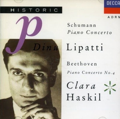 [수입] Schumann Piano Concerto - Lipatti / Beethoven Piano Concerto No.4 - Haskil