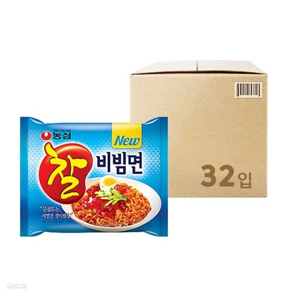 [농심]찰비빔면 (130g x 32개) (멀티팩)