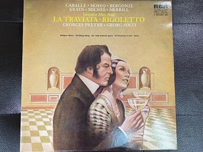 [LP] 조르주 프레트르,게오르그 솔티 - Pretre,Solti - Greatest Hits From La Traviata, Rigoletto 2Lps [서울-라이센스반]