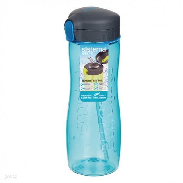 [시스테마] 트리탄 퀵플립 스포츠물병 800ml (스카이)