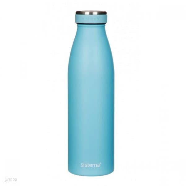 [시스테마] 스텐 이중진공 보냉 보온병 500ml (파우더블루)