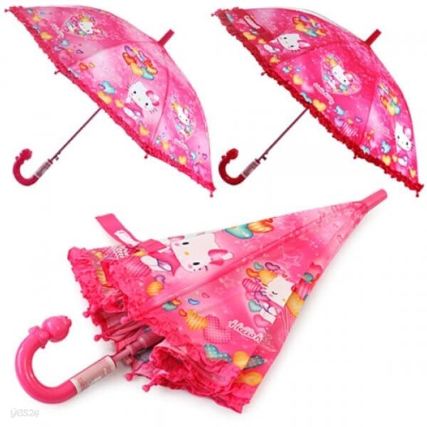 [헬로키티] 헬로키티 하트러블리 레이스 아동 장우산