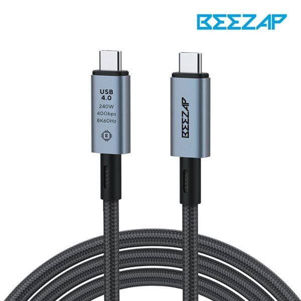 비잽 비잽 USB4 40G C to C 240W PD3.1 케이블 썬더볼트4 E-mark 5A