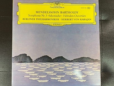 [LP] 카라얀 - Karajan - Mendelssohn Symphonie Nr.3 Schottische LP [성음-라이센스반]