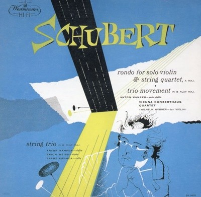빈 콘체르트하우스 콰르텟 - Vienna Konzerthaus Quartet - Schubert String Trio No.1 In B Flat Major D.471 [일본발매]