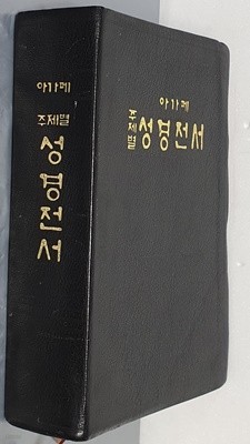 아가페 주제별 성경전서 - 무지퍼, 무색인, 금박, 검정