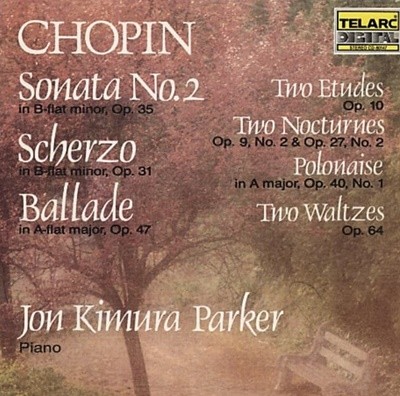 Chopin :  Sonata No.2 , Scherzo , Nocturnes -  파커 (Jon Kimura Parker) (US발매)