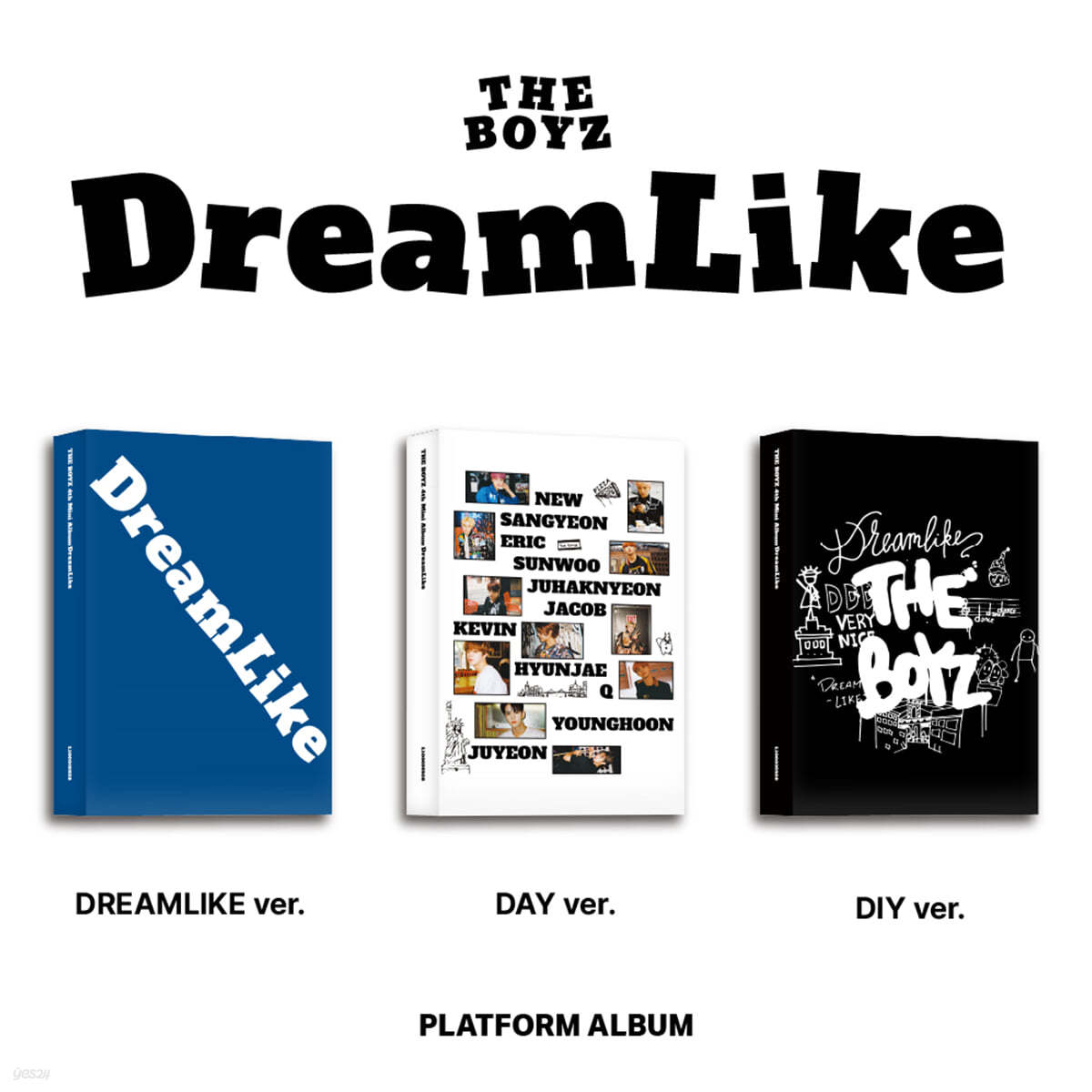 더보이즈 (THE BOYZ) - 미니앨범 4집 : DREAMLIKE [Platform Ver.][3종 중 1종 랜덤 발송]