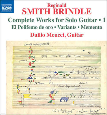 Duilio Meucci 스미스 브린들: 기타 작품 1집 (Smith Brindle: Guitar Music, Vol. 1) 