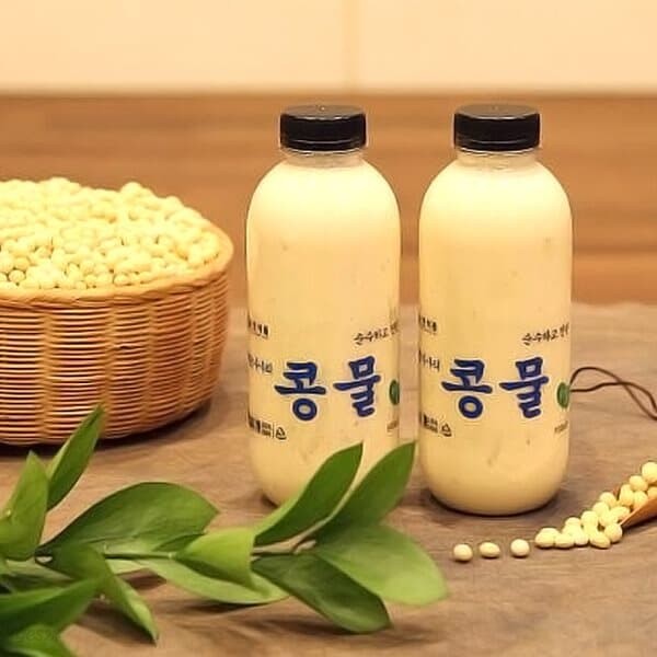 맷돌로 갈아만든 콩국수 우뭇가사리 콩물 500ml 5병