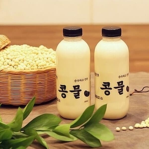 맷돌로 갈아만든 콩국수 백태 콩물 500ml 5병