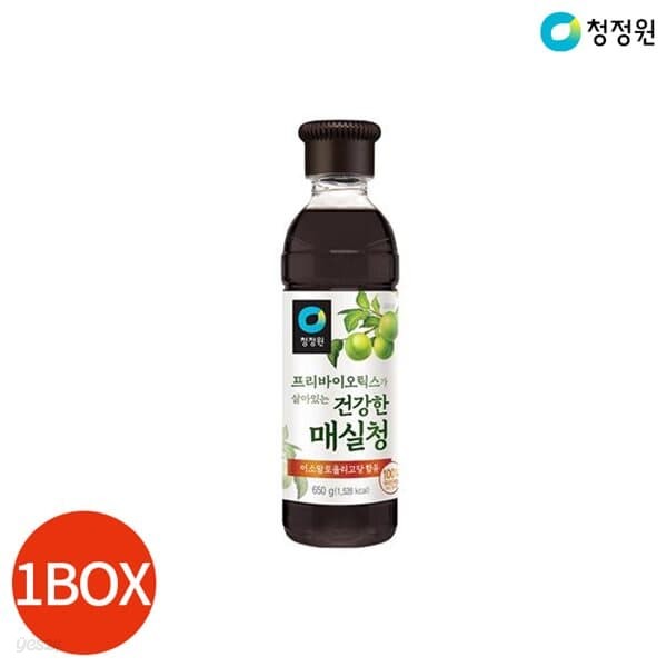 청정원 건강한 매실청 650g x 15개