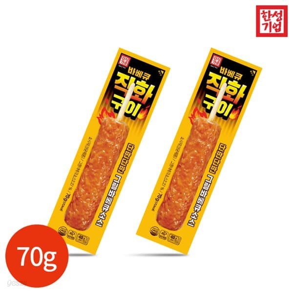 한성기업 바비큐 직화구이 꼬치 70g x 10개