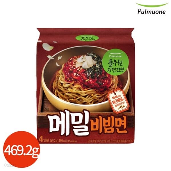 풀무원 메밀 비빔면 469g 4인분