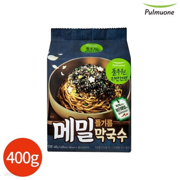 풀무원 들기름 메밀 막국수 400g 4인분