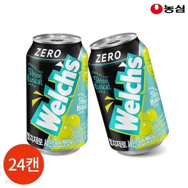 농심 웰치스 샤인머스캣 제로 355ml x 24캔