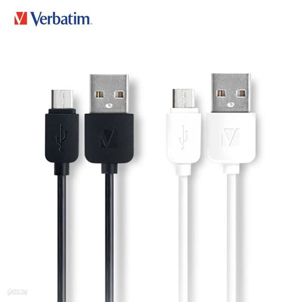 버바팀 라운드 마이크로 5핀 to A USB 22AWG 케이블 120cm 블랙