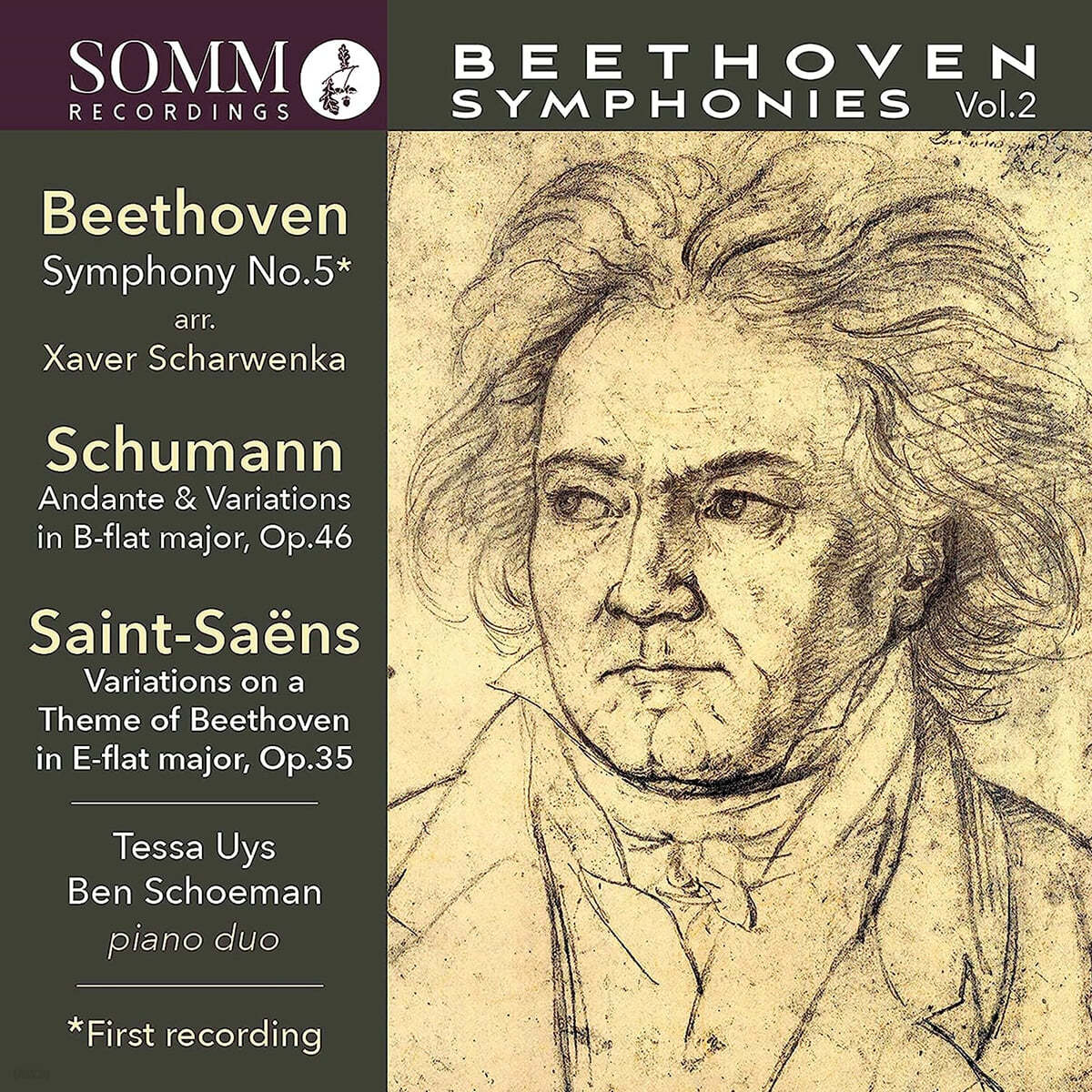 베토벤: 교향곡 5번 &#39;운명&#39; [피아노 2중주 연주반] (Beethoven: Symphonies, Arranged for Piano Duo, Vol. 2)