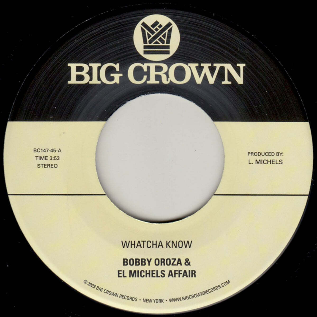 Bobby Oroza &amp; El Michels Affair (바비 오로자 &amp; 엘 미셸 어페어) - Whatcha Know b/w Losing It [7인치 Vinyl]