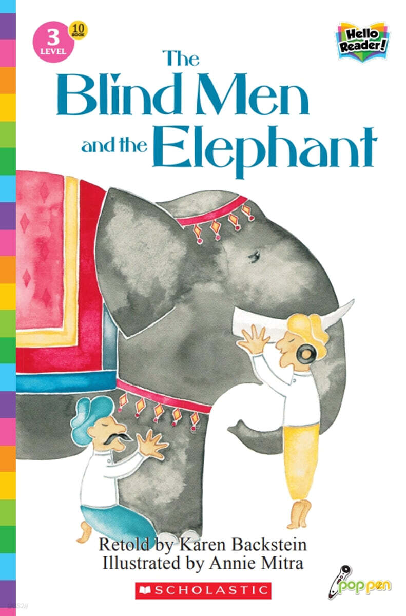 Scholastic Hello Reader Level 3 #10: The Blind Men and the Elephant (Book + StoryPlus QR)